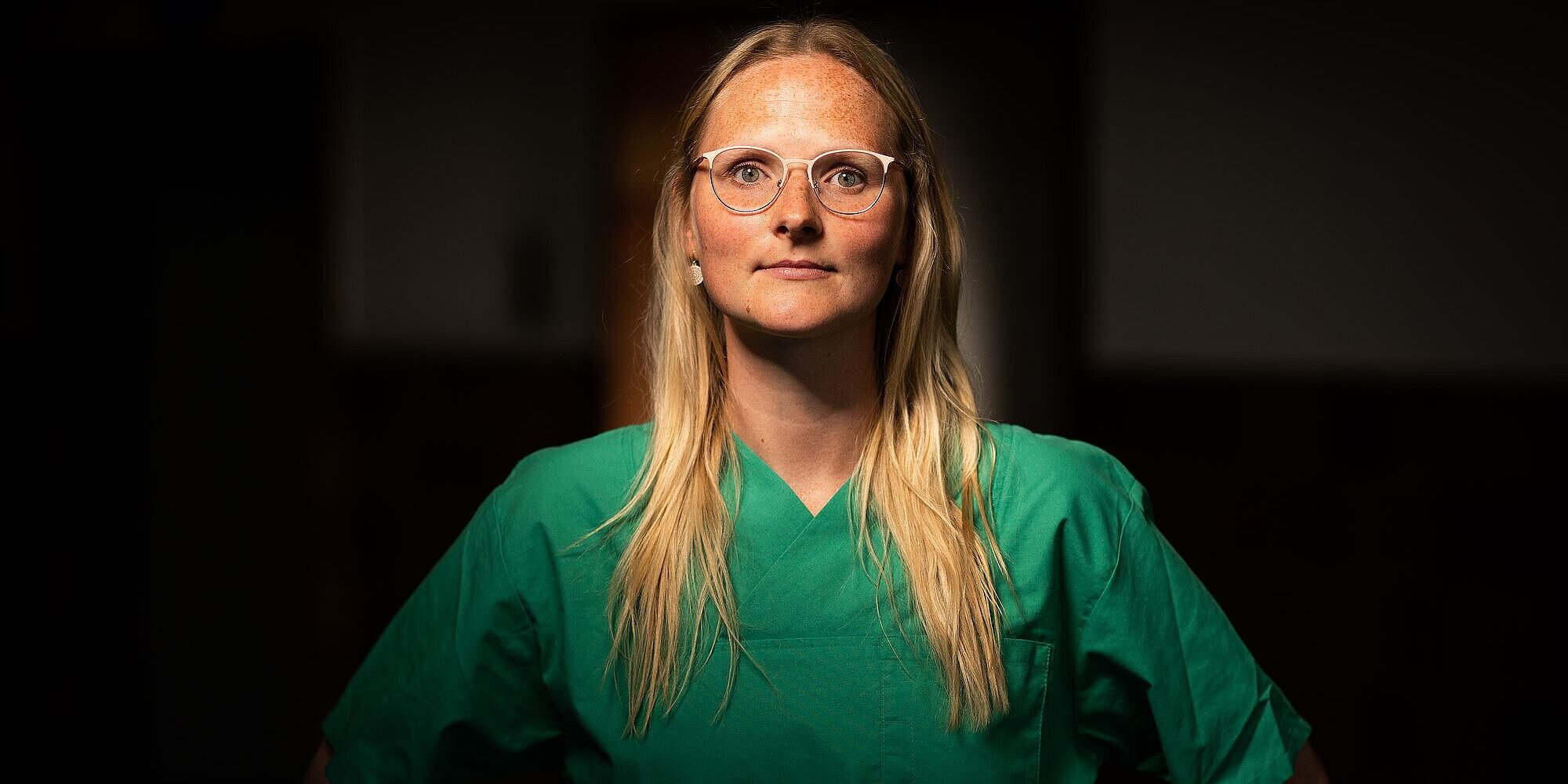 Sandra, Gesundheits- und Krankenpflegerin im OP, seit 2019 im Evangelischen Krankenhaus Hubertus