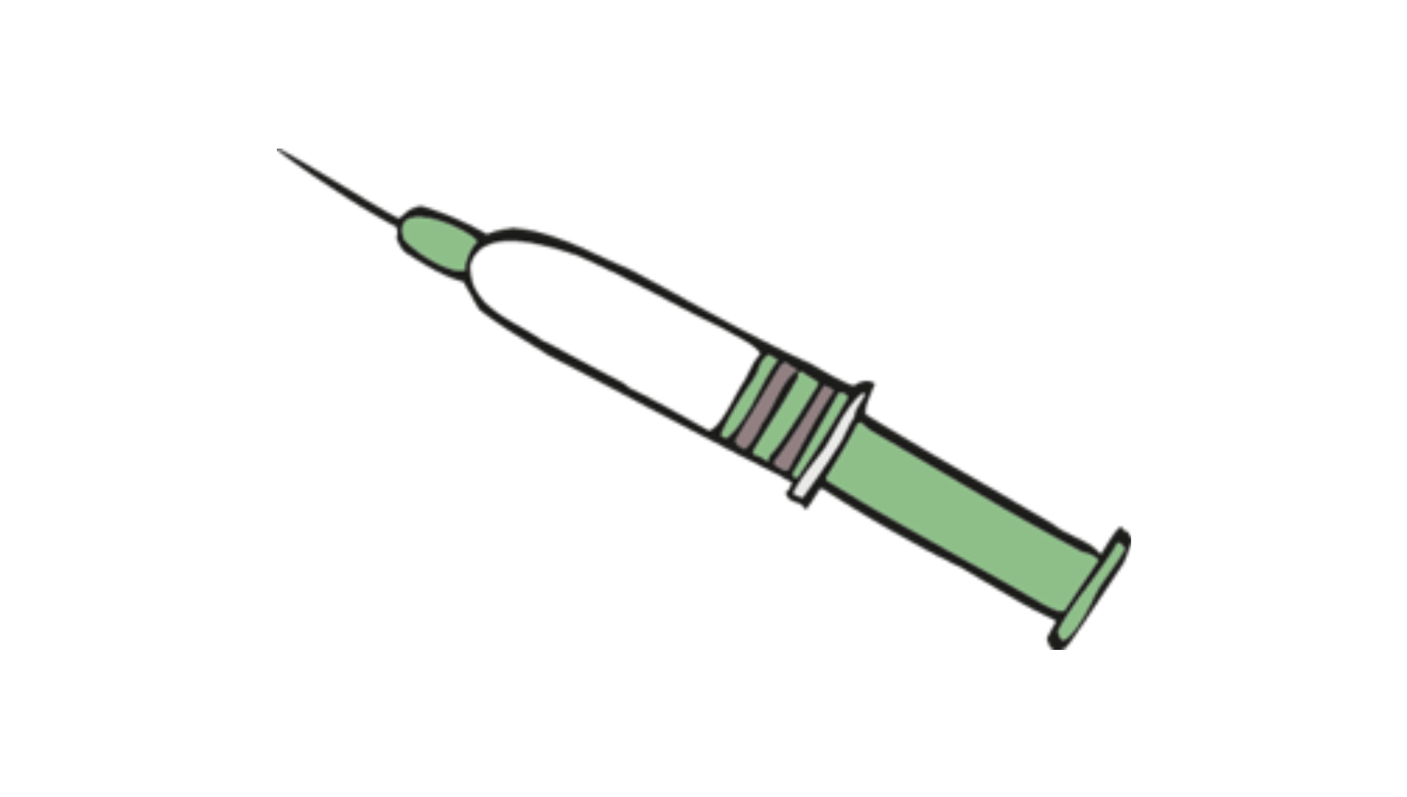 Grafik: Spritze für eine Impfung