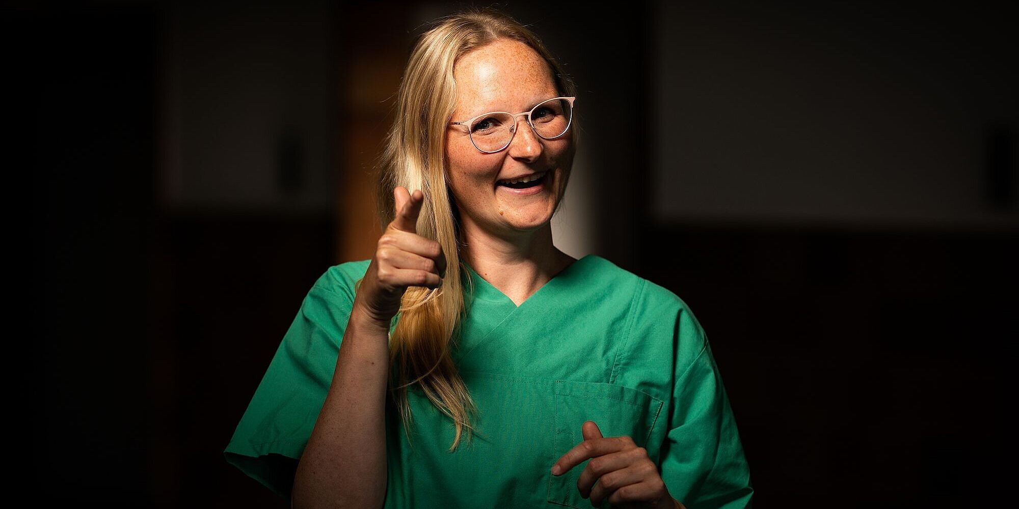 Sandra, Gesundheits- und Krankenpflegerin im OP, seit 2019 im Evangelischen Krankenhaus Hubertus