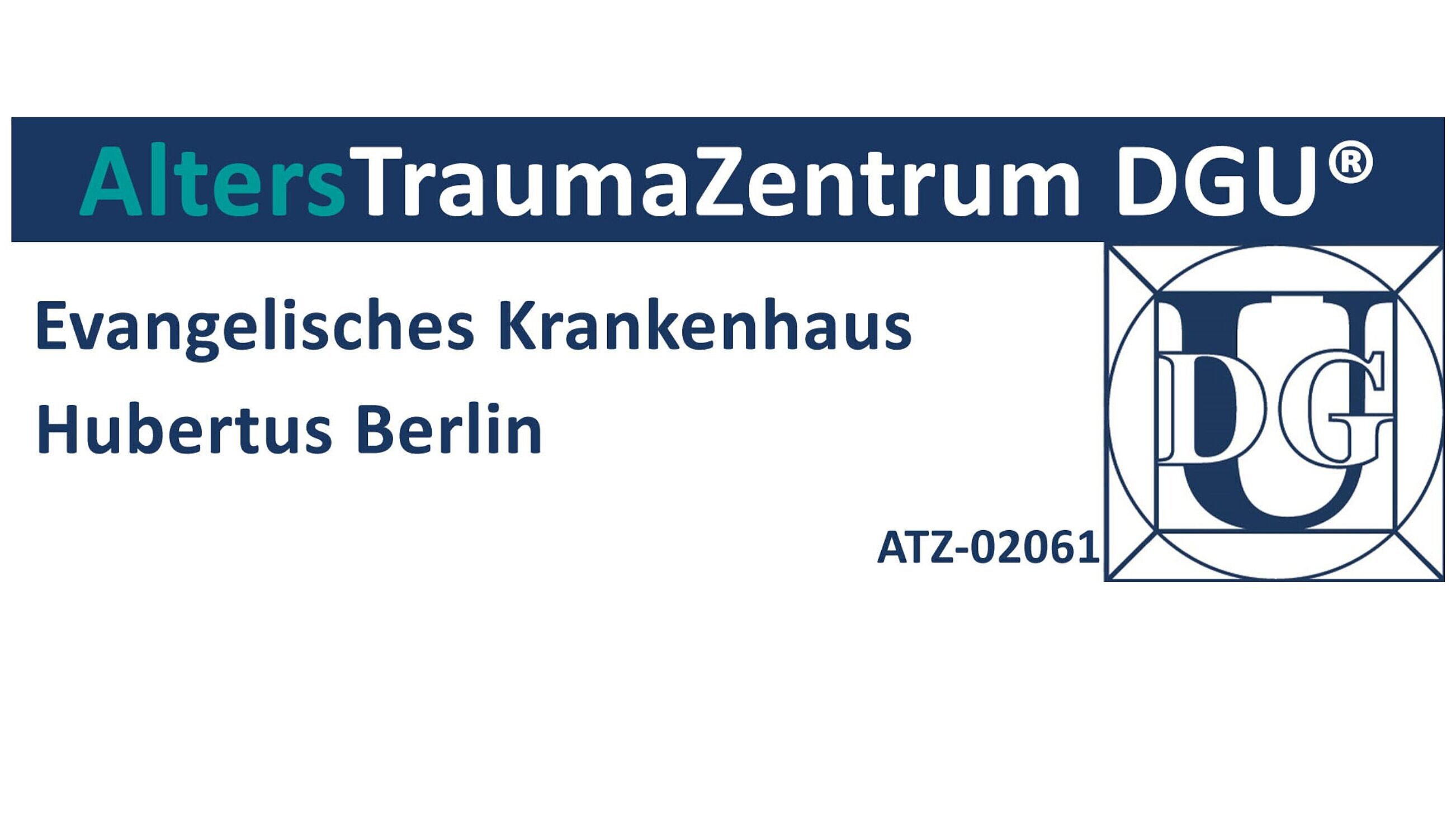 Zertifiziertes AltersTraumaZentrum DGU® Logo: Zertifiziertes AltersTraumaZentrum DGU®