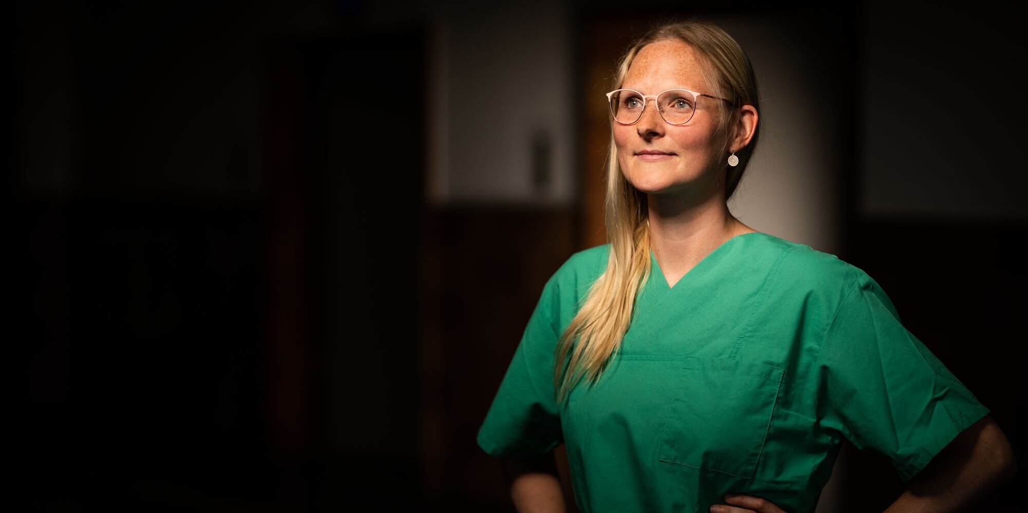 Sandra, Gesundheits- und Krankenpflegerin im OP, seit 2019 im Evangelischen Krankenhaus Hubertus