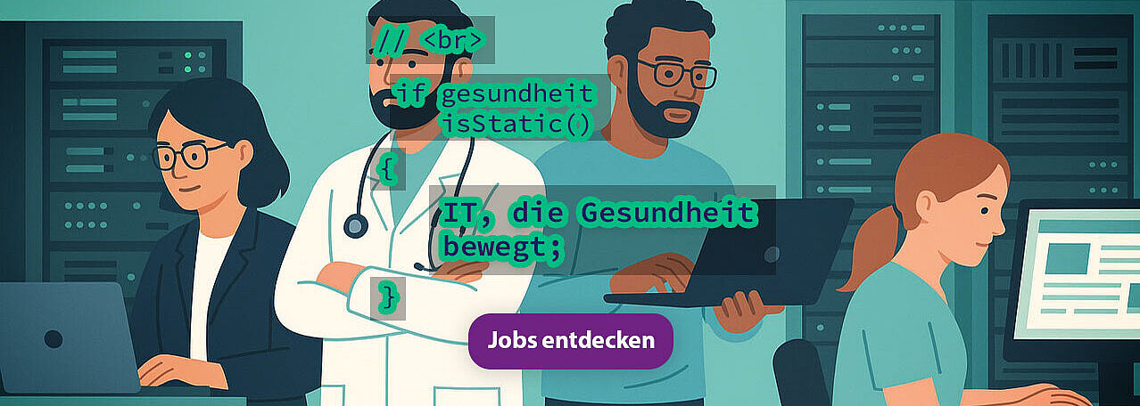 Karriere bei der Conciliamus Berlin Interdisziplinäres IT-Team arbeitet an digitalen Lösungen im Gesundheitswesen – IT Jobs Berlin