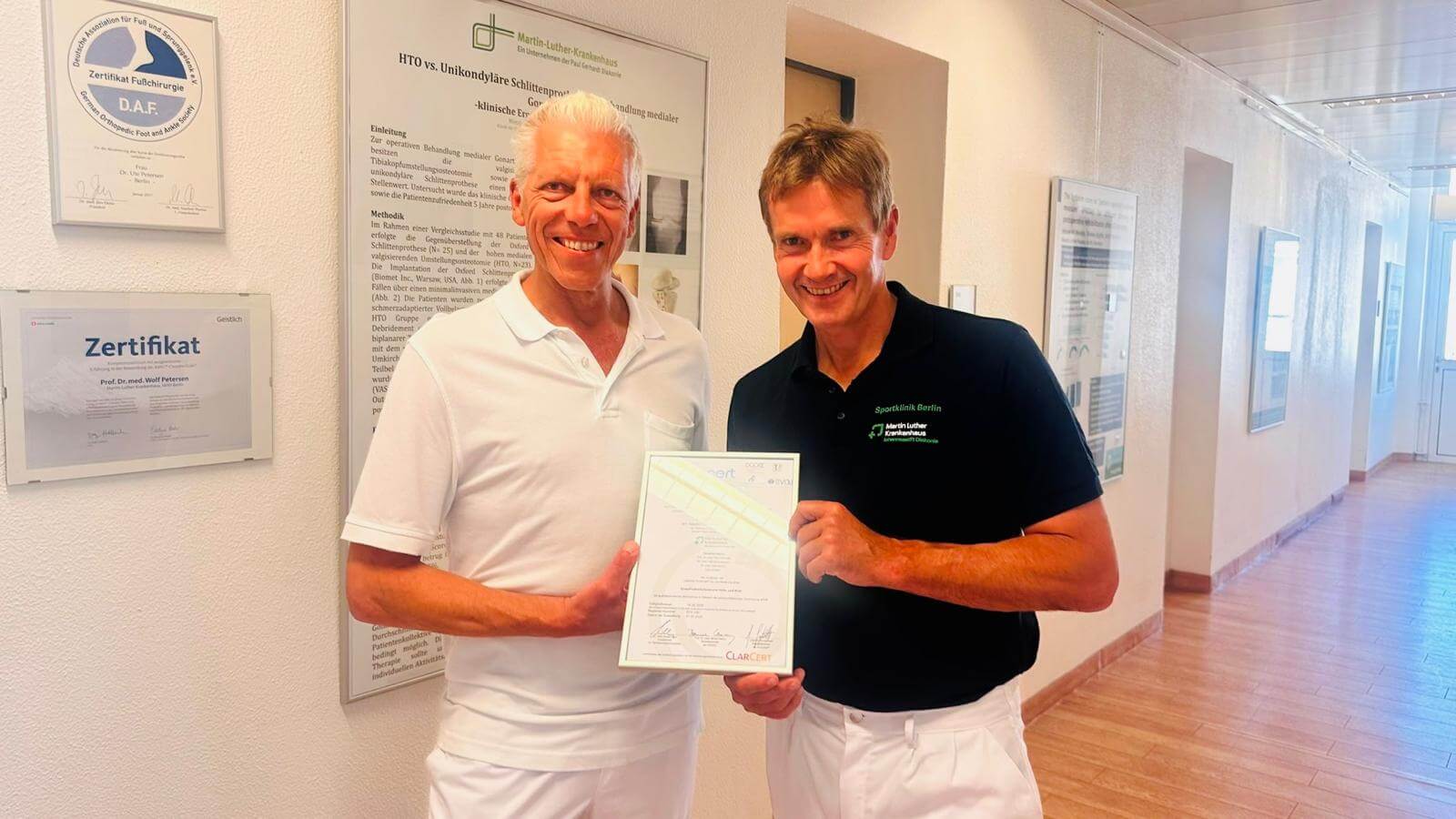 ClarCert Endoprothetik Re-Zertifizierung Martin Luther Krankenhaus Berlin 2026  