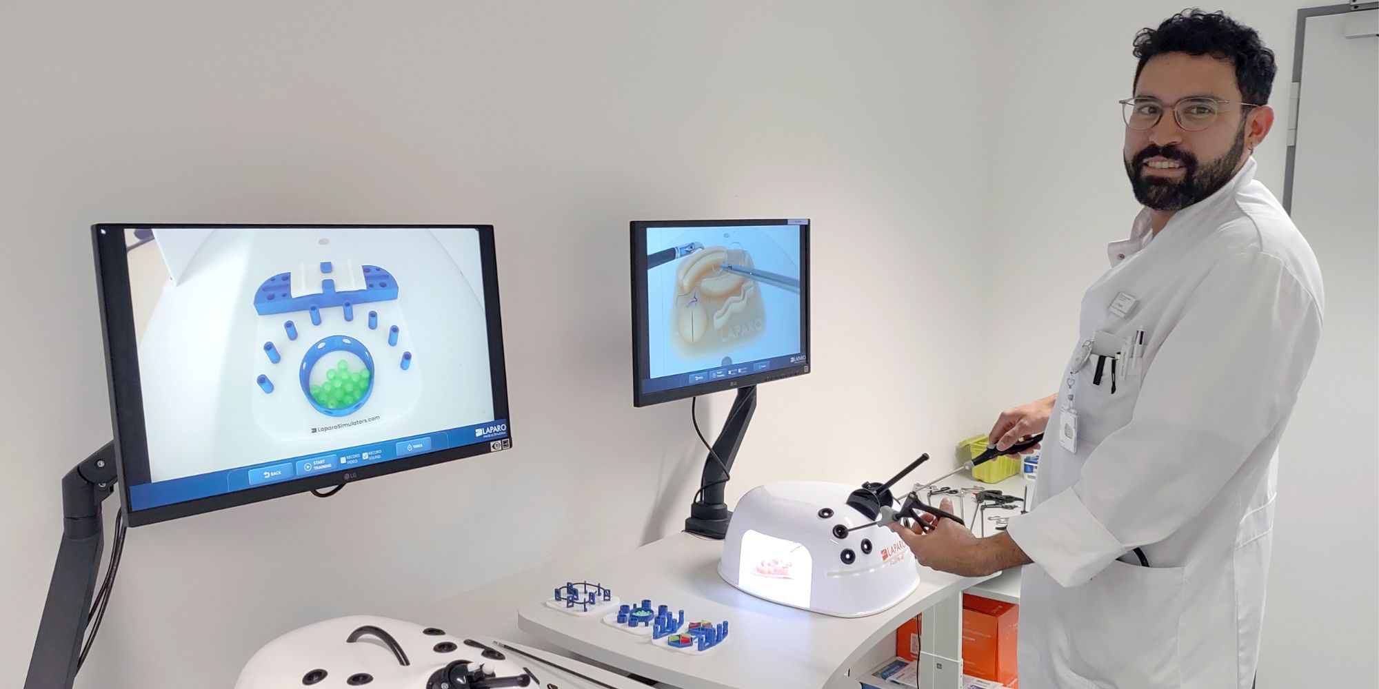 Arzt im Trainingsraum