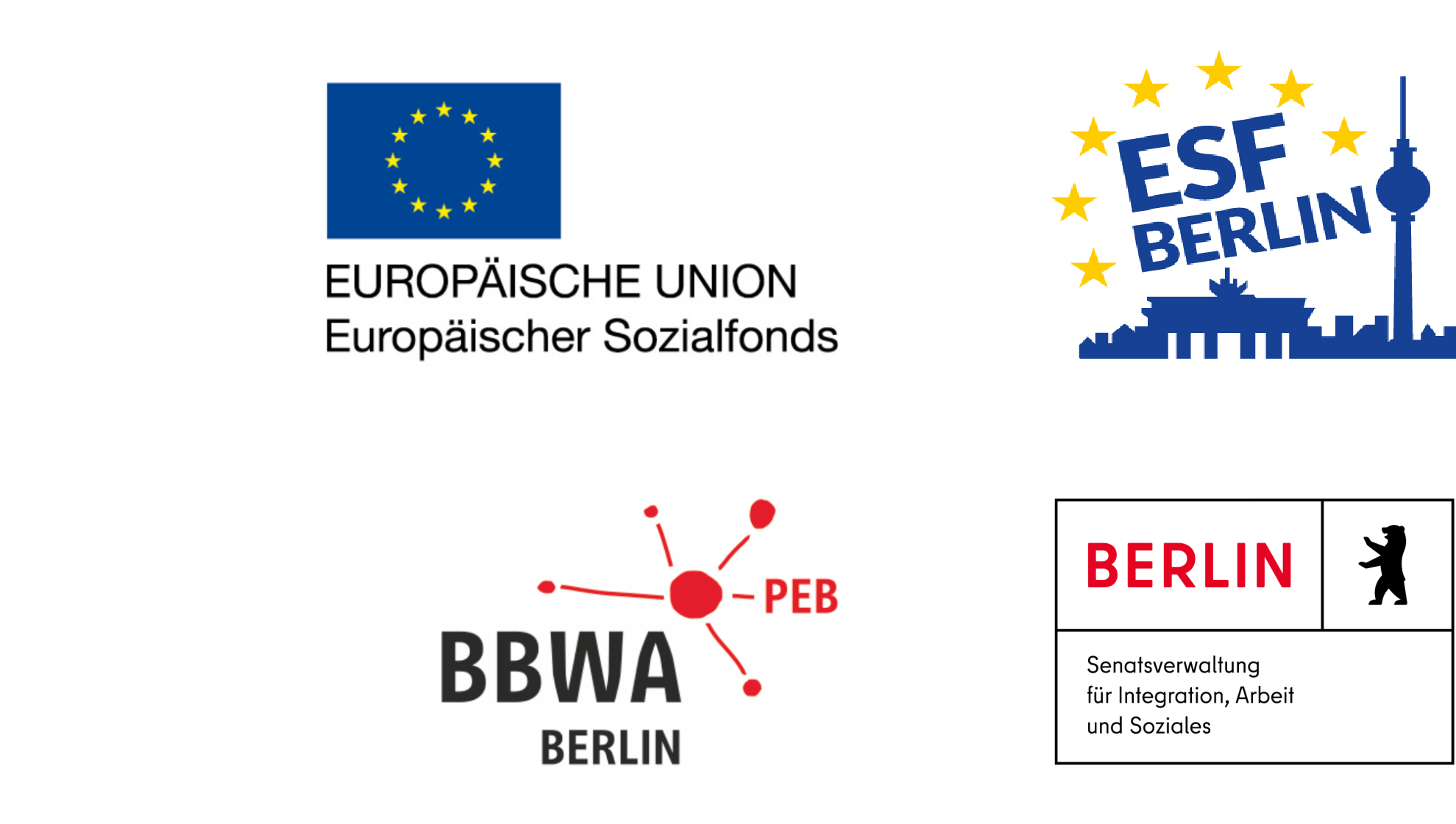 Logos der Förderer und Unterstützer*innen des Projektes